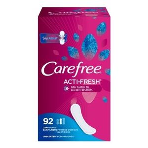 Carefree Acti-Fresh Daily Liners Long 92ct